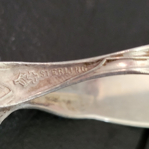 Vintage Sterling Silver Birth Spoon December 25, 1951 Christmas Baby Curved - Picture 6 of 6